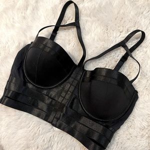 BEBE Ribbed Bustier Top